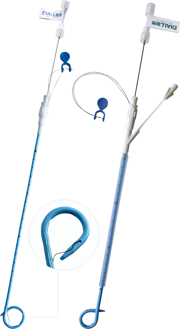 
china supplier medical pigtail drainage catheter with trocar 