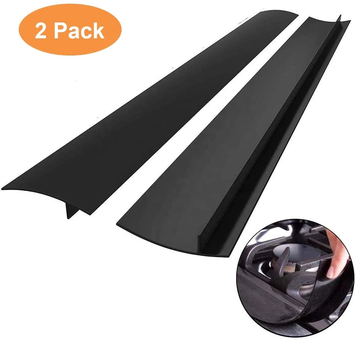 Лидер продаж на Amazon 21 дюйм большая подкладка для духовки Легкая очистка термостойкие уплотнения защита от протекания кухонная силиконовая крышка плиты