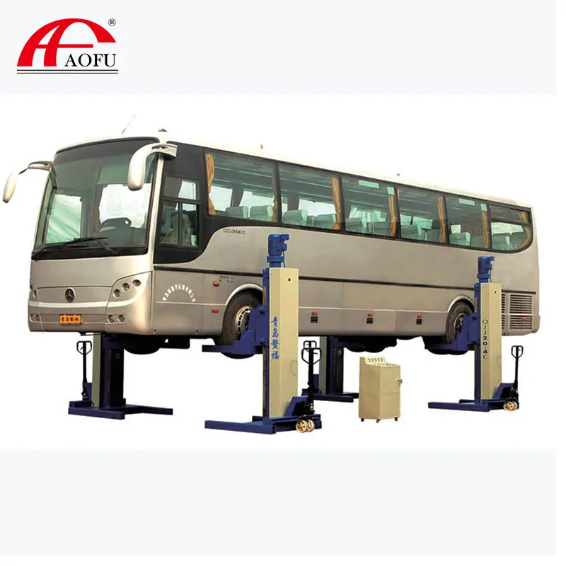 AOFU  Factory  QJJ20/30-4C Mobile  Vehicle Lift Four Post Column 4 Post Car Bus /Truck Lift Car Lift