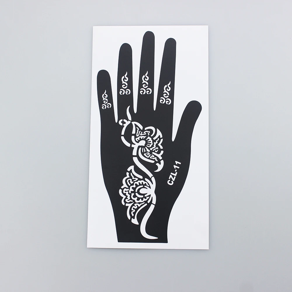 Wholesales Face Paint Reusable Mylar Henna Stencil Sticker