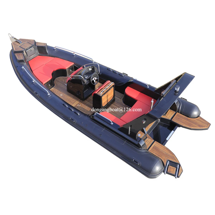 23ft 7.0m  luxury speed fiberglass inflatable rigid hull rib boat 700 dockitjet rib inflatable pvc fishing boat sport boat