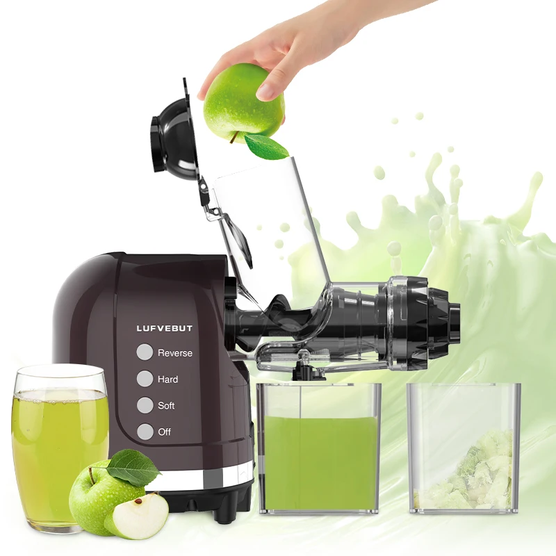 Household Vegetable Grape Juice Making Machine Professional Electric Horizontal Cold Press Slow juicer