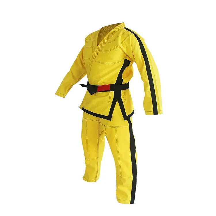 
High Quality Sportswear training karate Martial Arts Yellow Karate Uniform 
