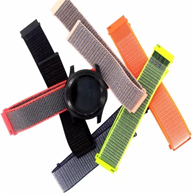 
Popular changeable interchangeable nylon loop watch strap for smart watch bands 