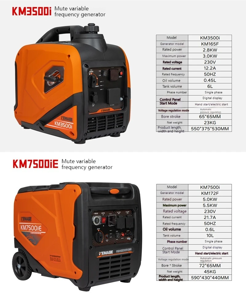 Supplying 168f 2kw 3kw 2500w Gasoline Generators 220v Portable 3hp Generator Petrol