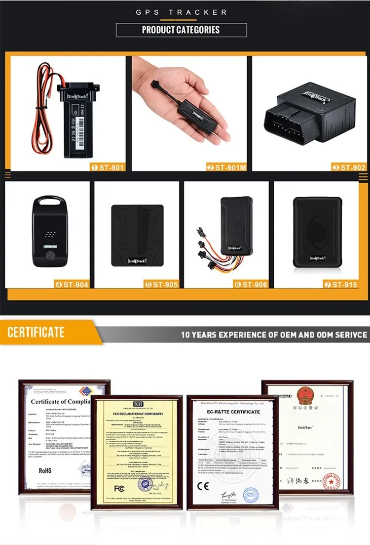 Portable Wireless SinoTrack 4G LTE ST-905L Long Battery Life Distance Tracking Magnetic Cargo Container Device Gps Car Tracker
