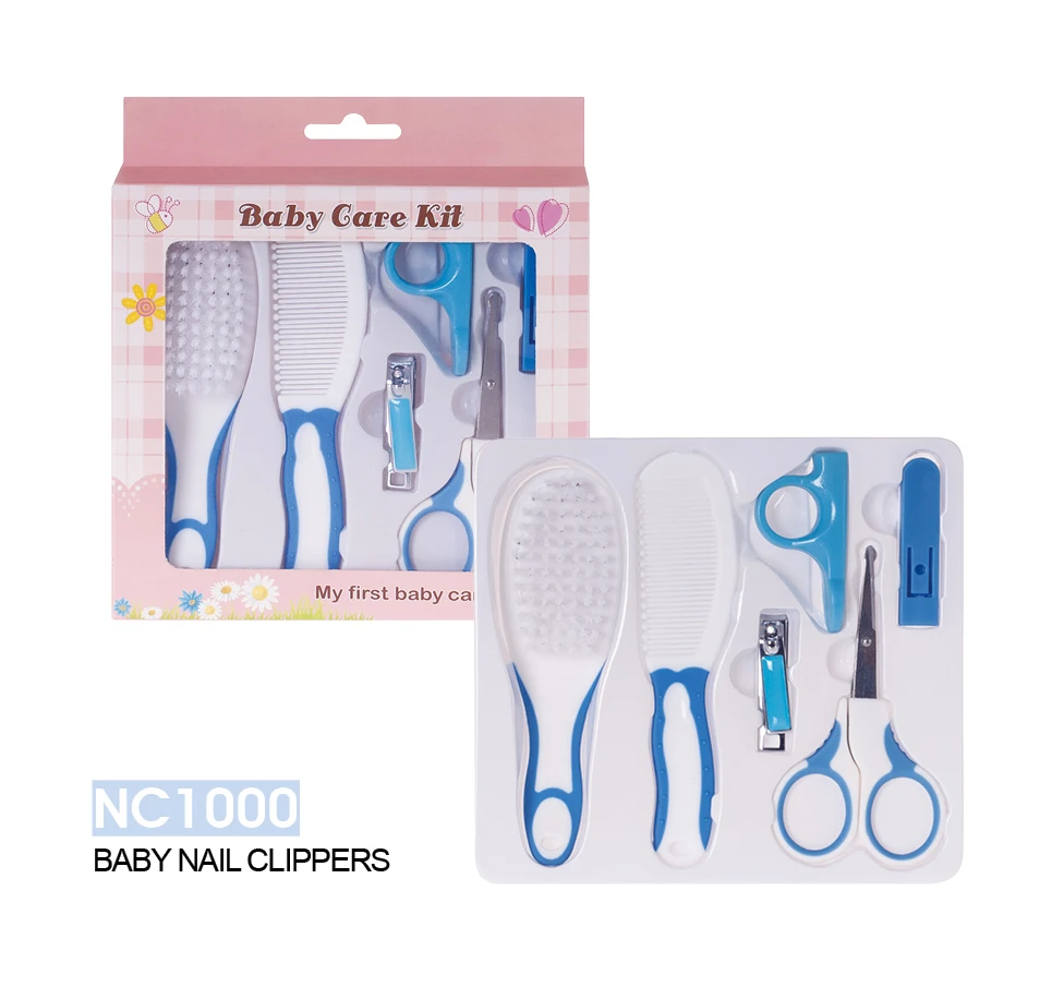 6 pcs baby nail clippers set infant health care kit baby grooming kits baby nail clippers set