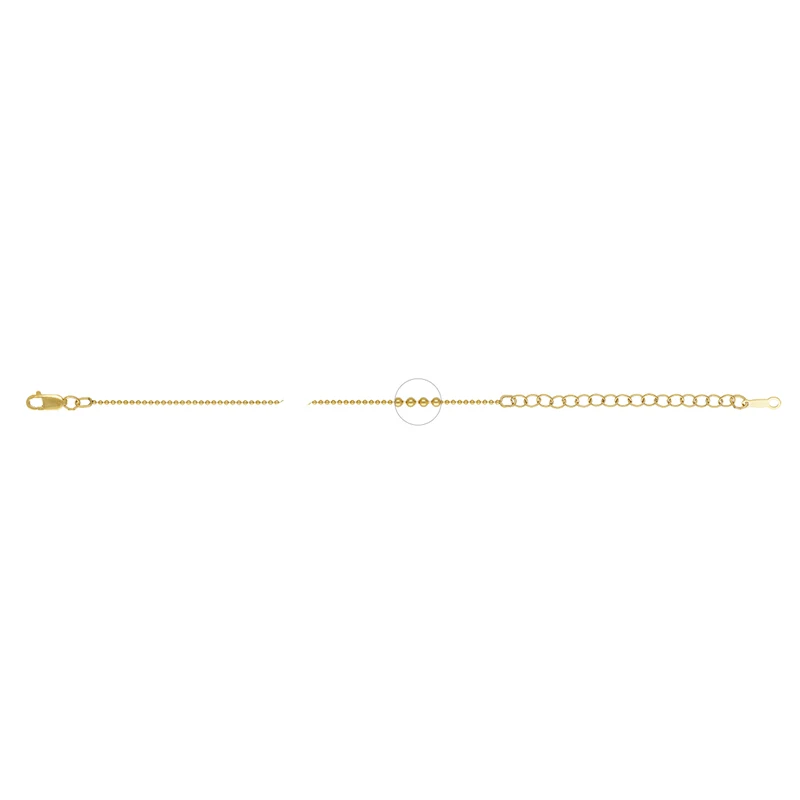 Beadsnice Gold Filled Bead Chain with Extender sold by Strand wholesale fine jewelry online