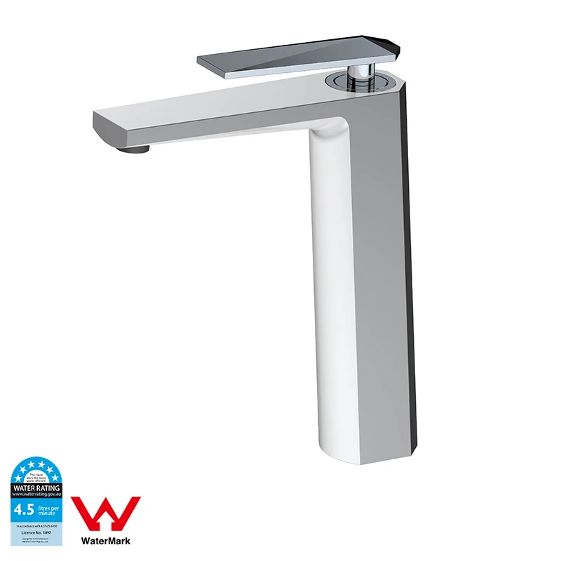 Watermark Approval Basin Brass Square Mixer Tap Deck-mounted Liberty Statue Faucet Matte Black and Gold Polished Tapware