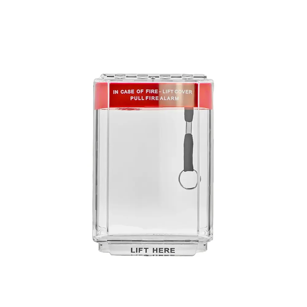 SUMRING Manual Call Point Pull Station can with Protective Cover Optical Push Button Manual Call Point Cover for Fire Alarm