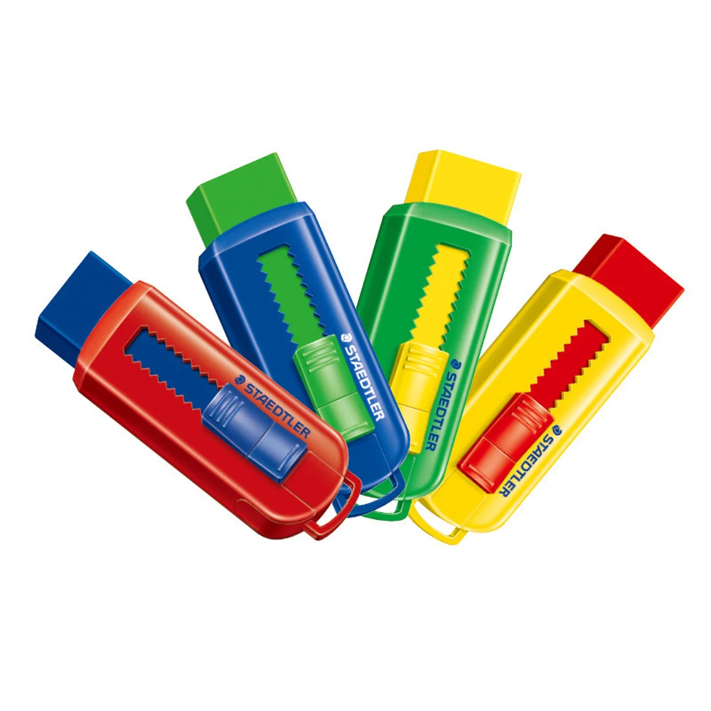 High Quality Non Toxic Promotional Student Kids Office School Using Easy Clean Mark Pushing Eraser