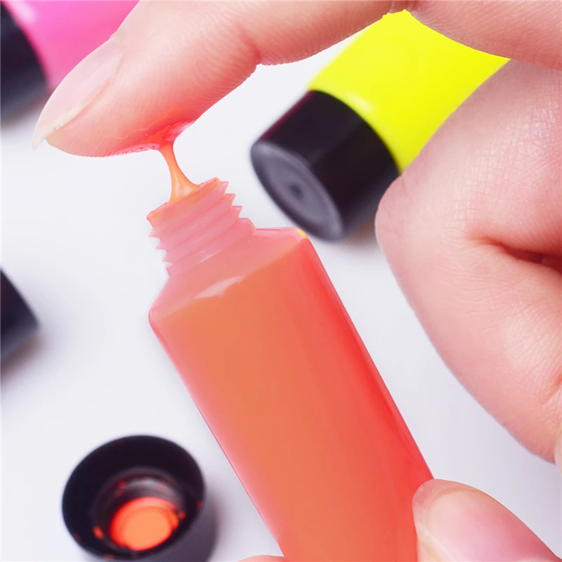 Glowing in the dark OEM cream temporary water based uv hair dye for halloween