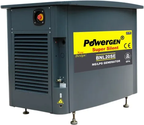 POWERGEN Liquid Cooled Silent NG Natural Gas/LPG  Generator 20KW 25KVA  EPA  ETL Certificate