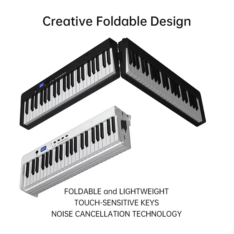 Explore Music On-the-Go with BX-20 Foldable Piano - 88 Keys, Ultimate Portability for Traveling Musicians