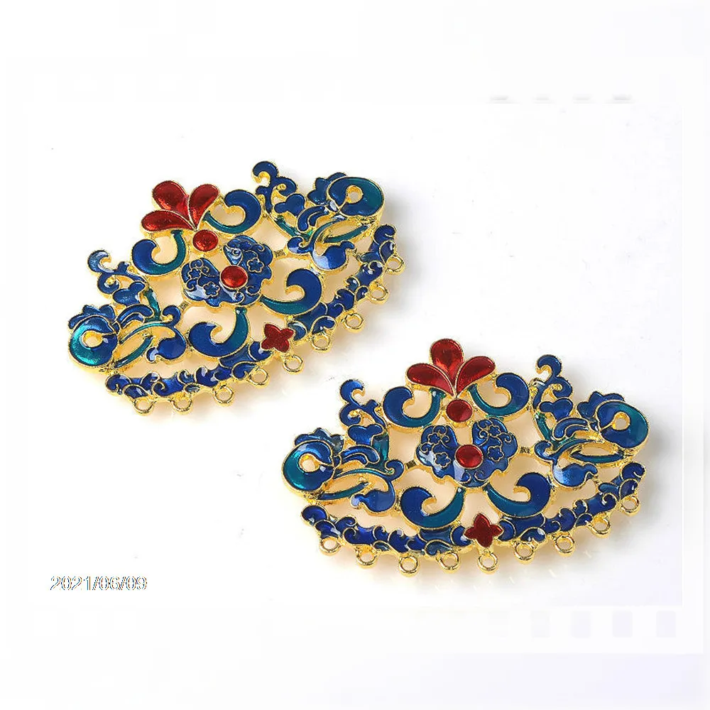 
2021 style Chinese style alloy material ladies diy bridal headgear accessories 