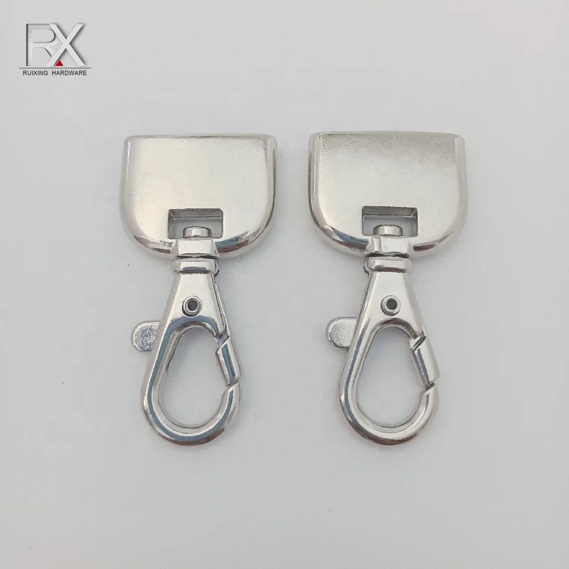 China factory Metal Hardware zinc alloy carabiner  20 mm strap connecting Buckle snap swivel snap hook clasp clip For bag strap