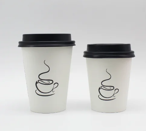 Disposable custom logo single wall Coffee Paper Cups