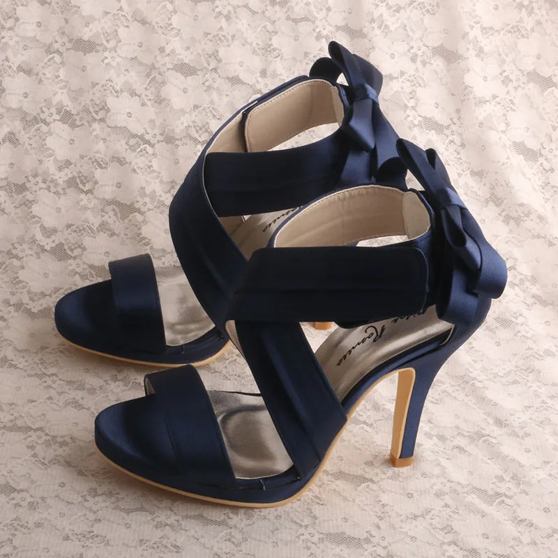 (22 Colors)Navy Blue Dress Sandals for Women