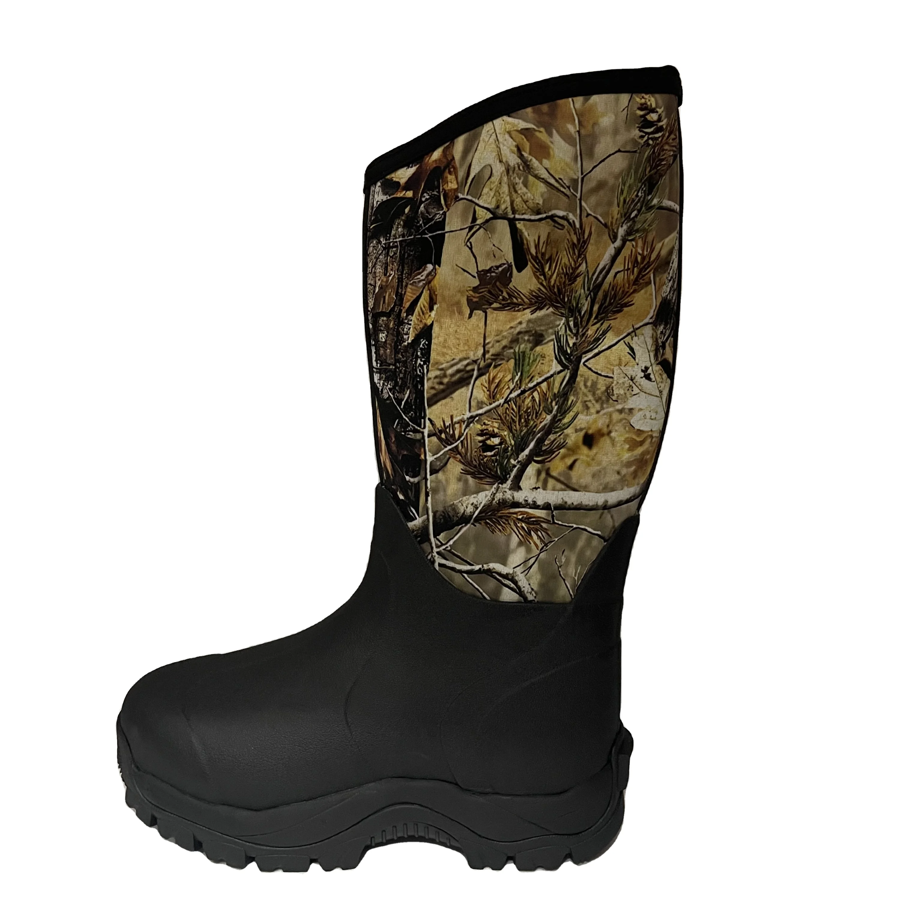 OEM MANUFACTURER RUBBER WATERPROOF NEOPRENE HUNTING LONG RAIN BOOTS FOR MEN  boots rain boots women