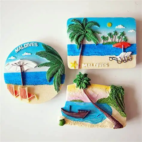 Fridge magnets custom tourism souvenirs promotional gift refrigerator magnetic travel city custom 3d resin fridge magnet country