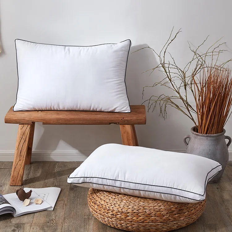 High Sale 100% Breathable Cotton Rectangle Shape King Size Pillows For home/hotel
