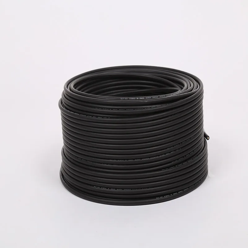 Солнечный фотогальванический кабель pv 1-f 1*4 мм2 метр солнечное оборудование соединительный провод огнестойкий и устойчивый к ультрафиолетовому излучению