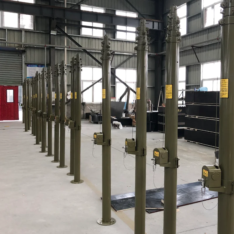 100kg Payload Manually Operated Winch Telescopic Mast 6 To 8 Meters For Mine Site Led Lighting