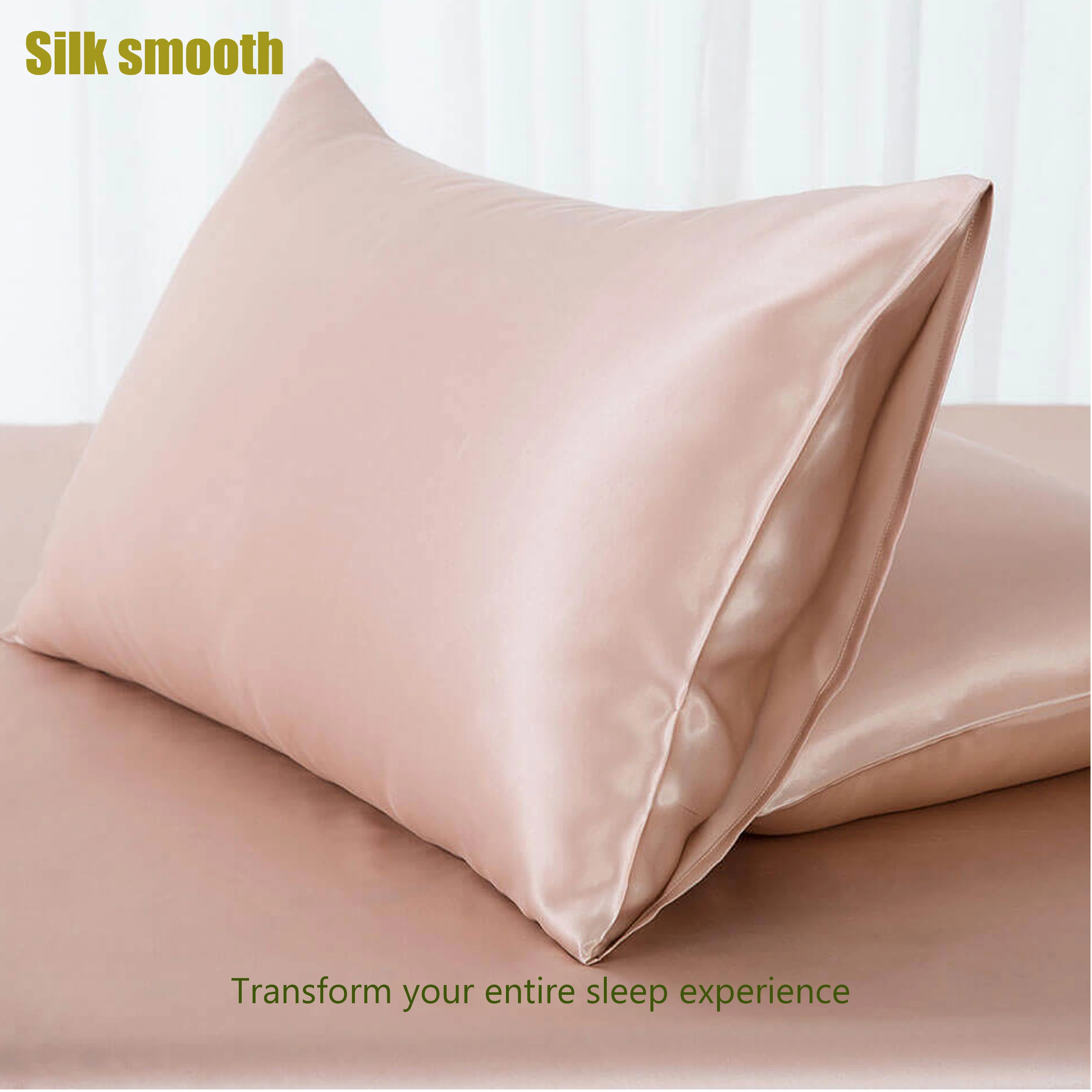 Fast Delivery 35 Colors Silk Pillowcase Envelope Closure Luxury Satin Queen size Pillow Covers