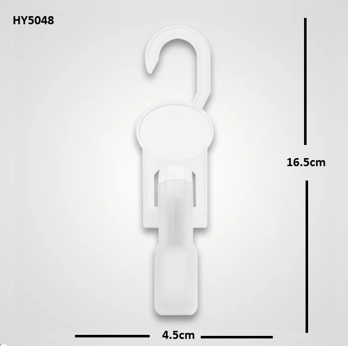 Wholesale by supplier quality plastic durable black hat clip display clothes socks clip HY-5048