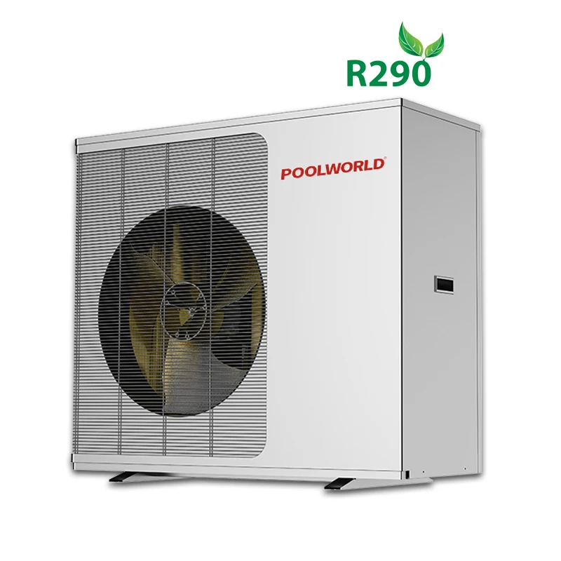 R290 напольный нагревательный 140000 btu Электрический 35 кВт 50 12 моноблок r290 380 В тепловой насос для подогрева пола
