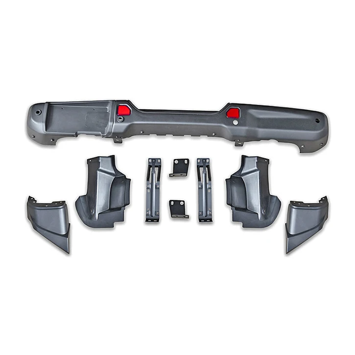 Car rear bumper extension to absorb and mitigate external impact