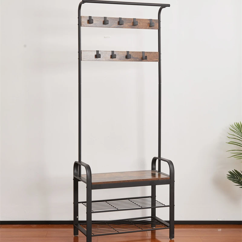 YMTC YMTC YMTC Hot Sale Standing Cloth Hanger Holder Modern Entryway Hall Tree Clothes Hat Coat Rack