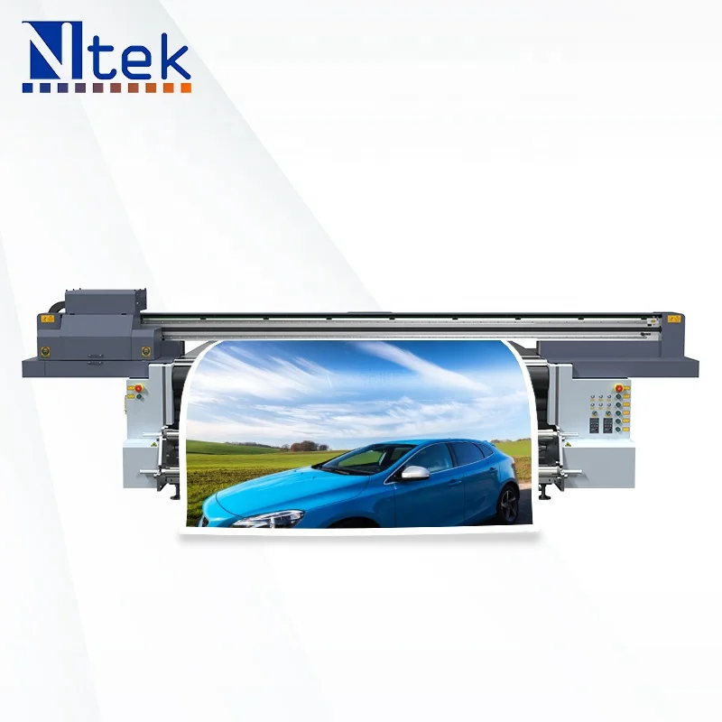 Printing Technology UV Hybrid printer 3.2m Uv Roll To Roll Printer Car Sticker Printer