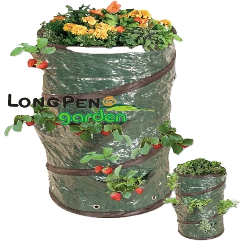 Strawberry Garden Fabric Pots Pop Up  Strawberry Planter  garden grow bag
