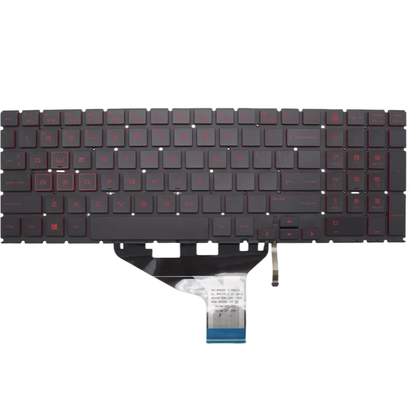 100% новая клавиатура для ноутбука HP Omen 15-DC 15-DC0020CA 15-DC0010CA 15-DC0030NR Универсальная с красной подсветкой