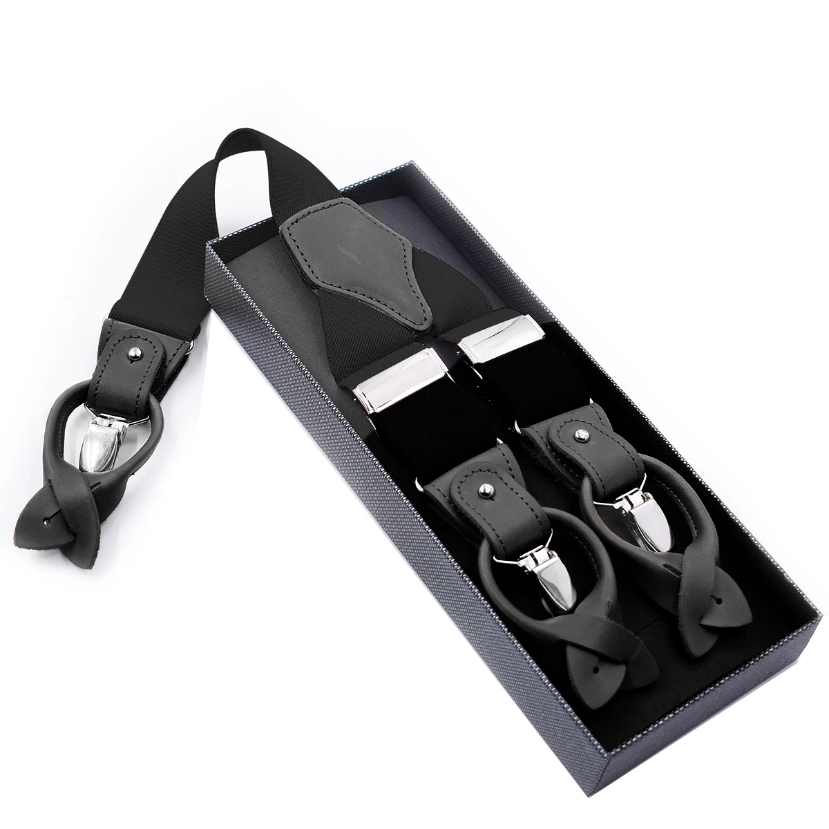 6 CLIPS BUTTON BRACES SUSPENDERS