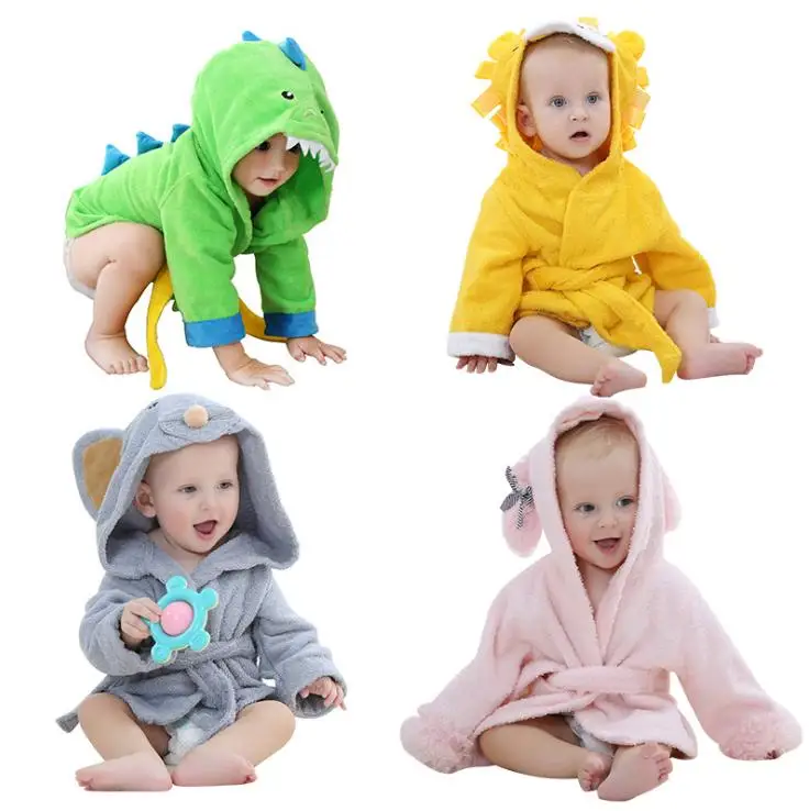 
High quality newborn cotton absorbent bath towel, category A towel, absorbent hooded bathrobe by baby 0-1 years old 