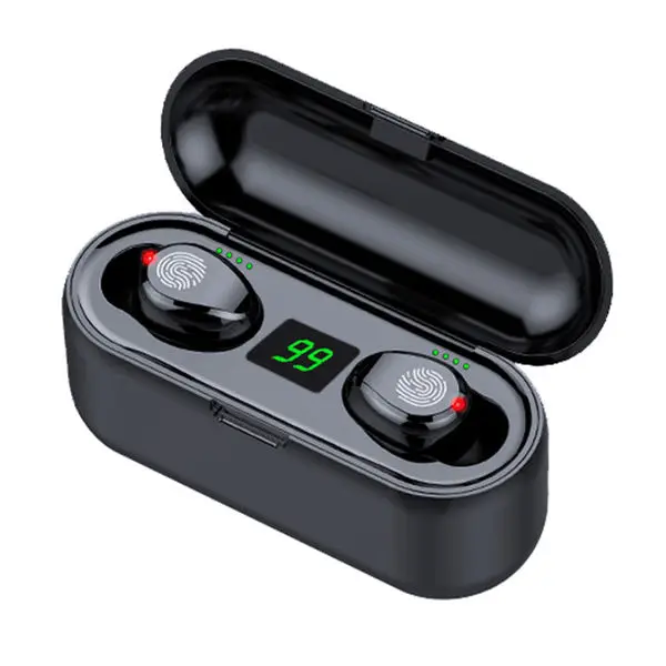  2000 мАч Power Bank светодиодный дисплей зарядным футляром BT 5 0 правда стерео наушники-вкладыши TWS с беспроводной Bluetooth наушники