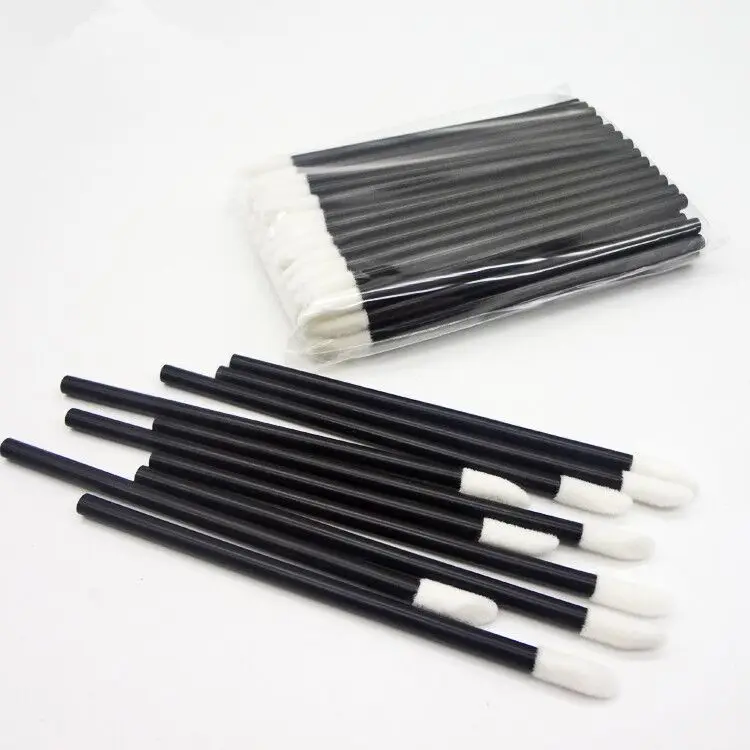 Wholesale black Mascara Wand artificial hair brush lash brushes plastic handle eyelash brush