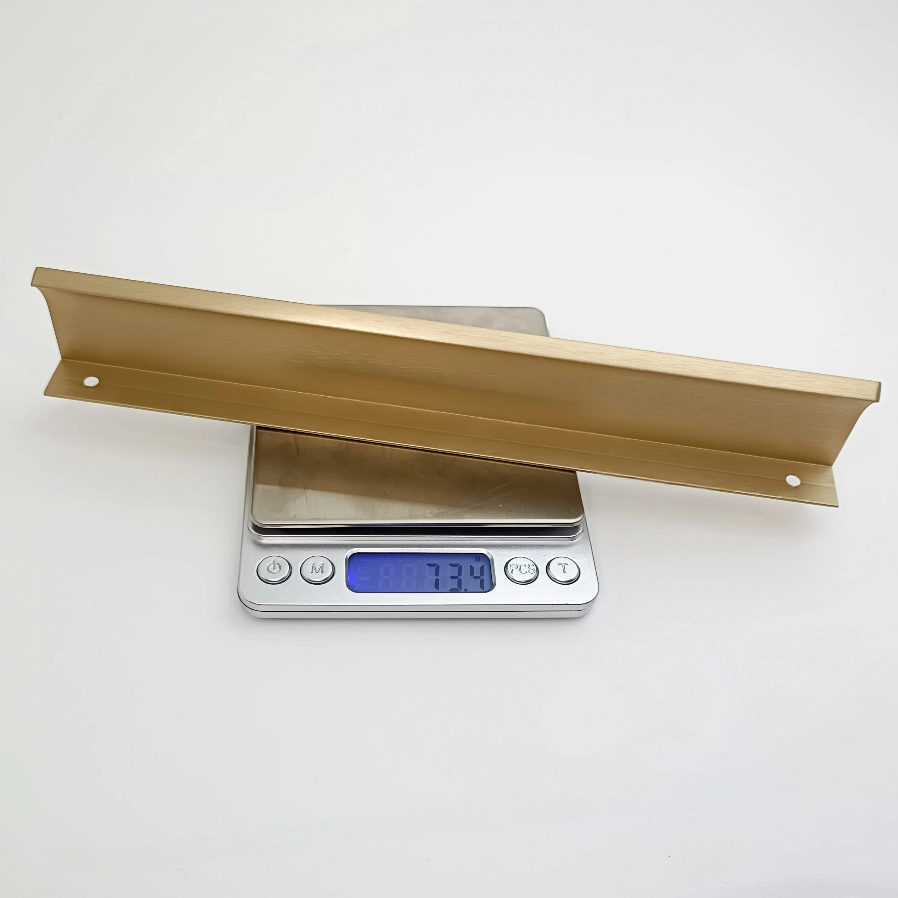 Furniture Drawer cabinet Handles Kitchen Wardrobe Furniture Edge pull Handles Aluminum Kitchen Concealed Black Furniture Handle