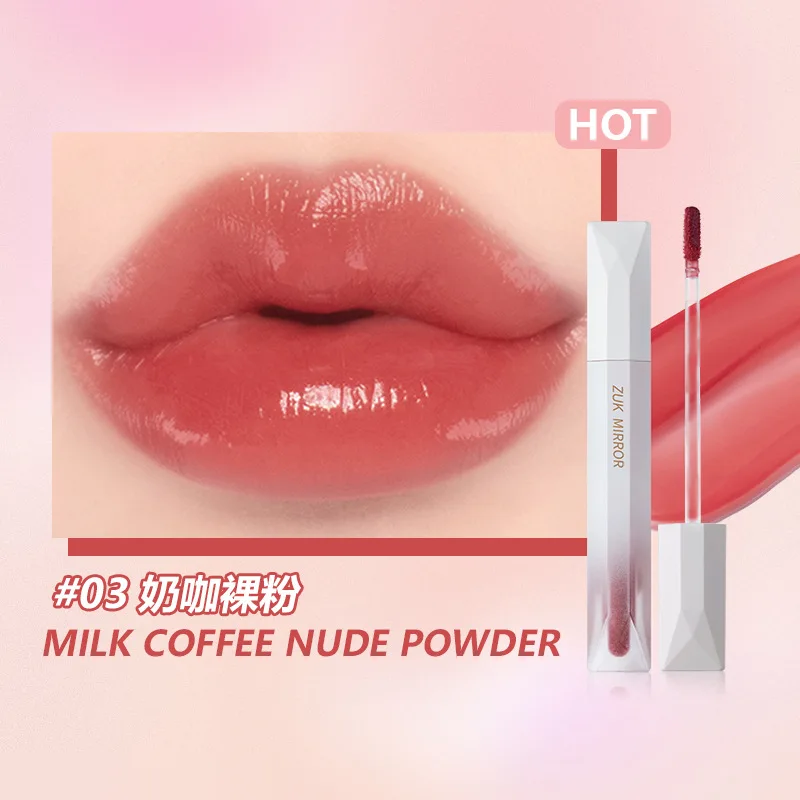 Air mirror water mist lip glaze toot lip lipstick female student  lip gloss niche affordable makeup