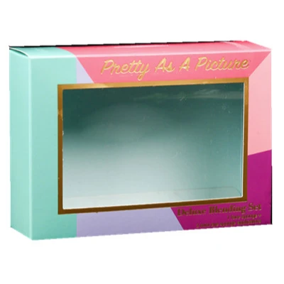 Сделанная на заказ Складная цветная белая картонная коробка для печенья и торта с прозрачным пластиковым окном из ПВХ