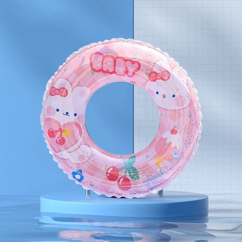 hot selling Brown Pink Colorful Donuts Pool Floats kids adults inflatable swim buoy donut floating swimming ring