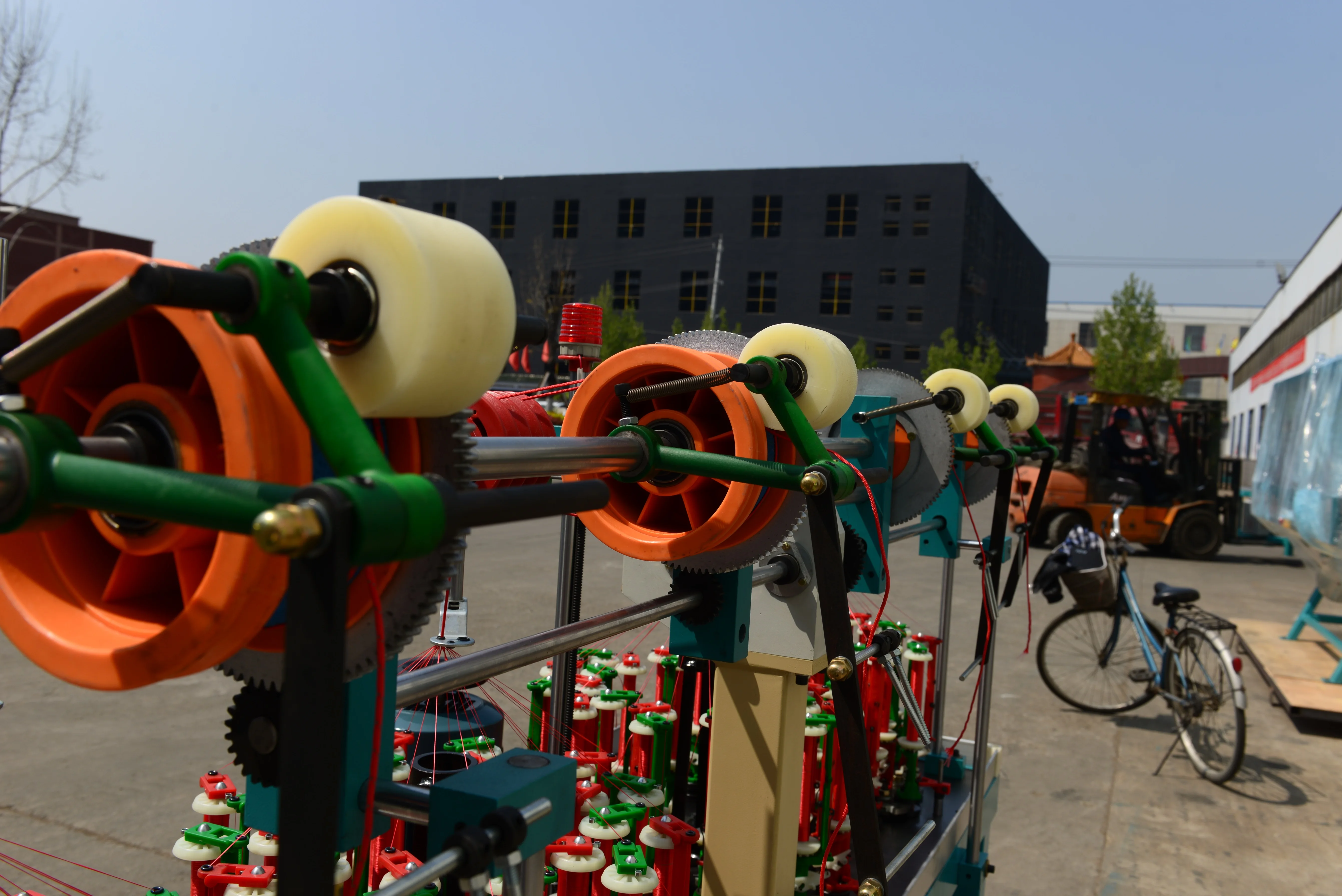 xuzhou henghui high speed cloth cord drawing string round shoelace 48 spindle braiding machine