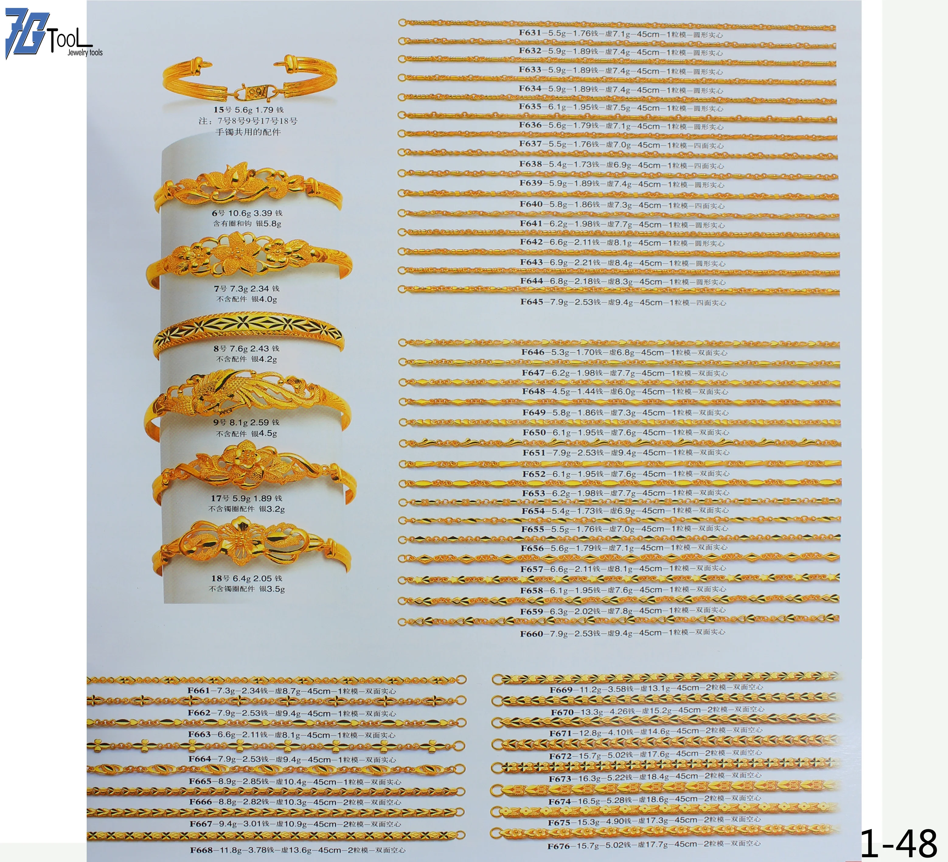 Gold Ring Mold, Jewelry Ring Mold Catalogue One Page 46-58