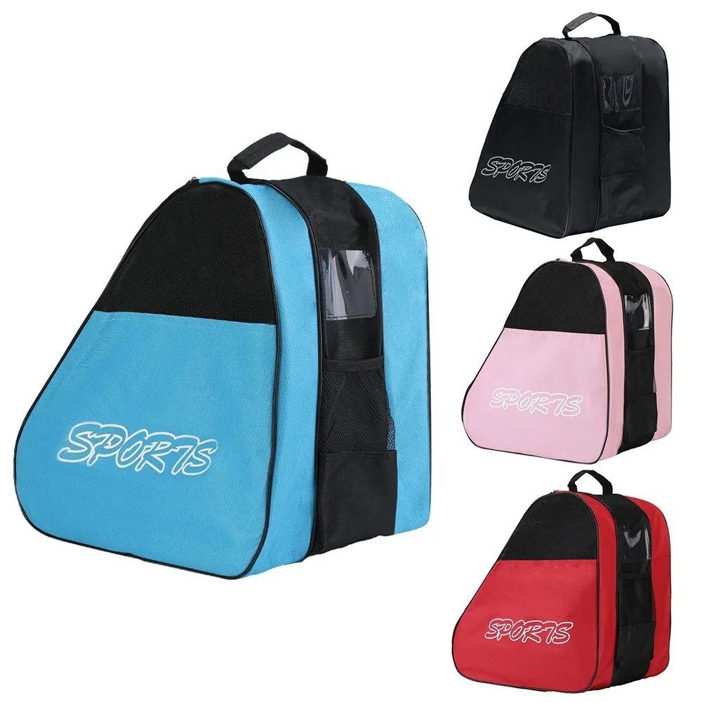 Portable Roller Skates Bag Triangle Breathable Capacity Skating Shoes Bag Inline Skates Bag