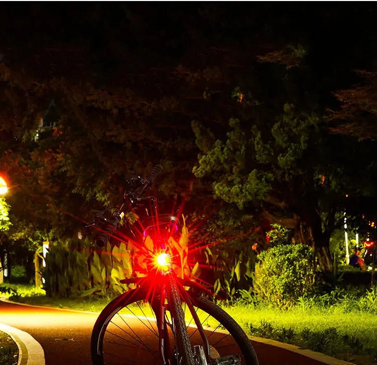 Hand Motion Sensor Power Display Rechargeable Portable Headlamp Flashlight MTB Bike Light