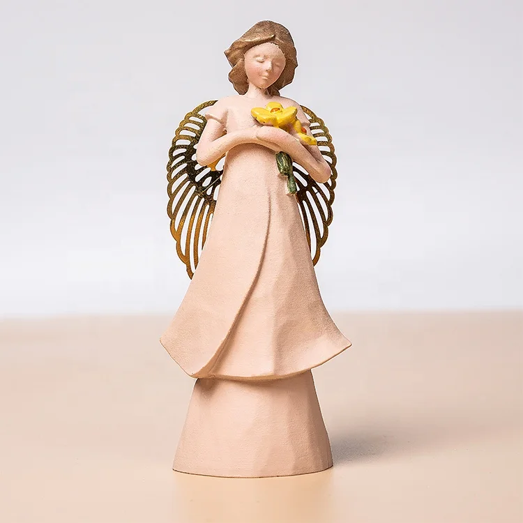Религиозный и христианский Декор для дома скульптуры Ангел брелок Cherub ангел