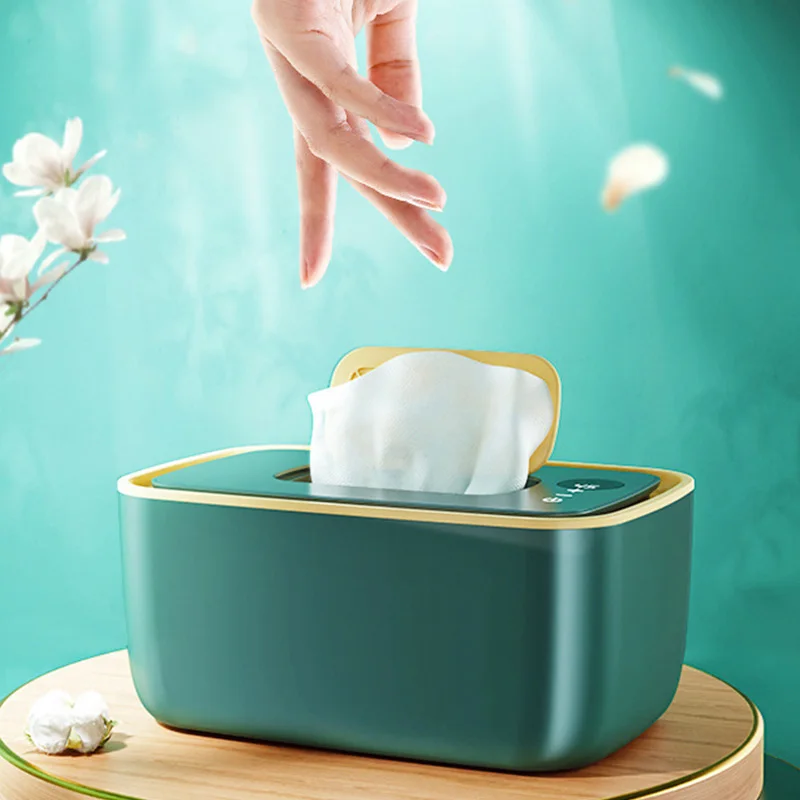 SUNNUO Hot Baby Wipe Warmer Wet Wipe Heater with Night Light Temperature Display for Home Use portable