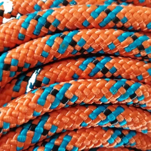 polyester braided rope type rock climbing rope